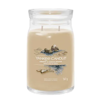 Image de Yankee Candle bougie signature Amber & Sandalwood 567 g