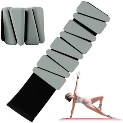 Produktbild von PolkaHome® Verstellbares Trainingsgewicht-Set – Silikon-Handgelenk- und Knöchelgewichte, 900 g, Grün
