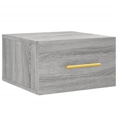 Zdjęcie produktu dla vidaXL Szafka nocna naścienna szara Sonoma 35x35x20 cm
