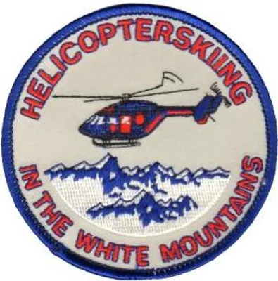 Produktbild von Aufnäher Helikopterskiing rund Gr. ca. 8 cm 20580