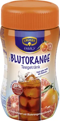 Produktbild von Krüger Teegetränk Blutorange 50 Prozent kalorienreduziert 400g