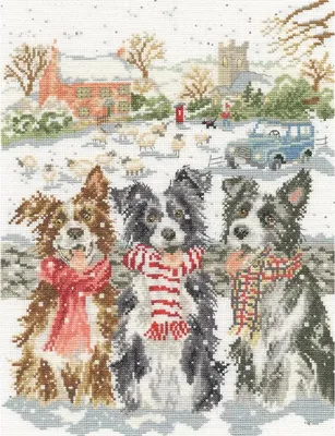 Obrázok produktu pre Balenie výšiviek krížikom Bothy Threads "While the shepherds watched", počítanie vzoru, XHD146, 26x34cm