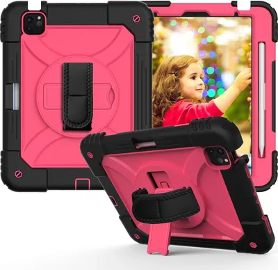 Obrázok produktu pre Puzdro pre iPad Air 5/Air 4/ Pro 11 so stojanom a ramenným popruhom Ružové