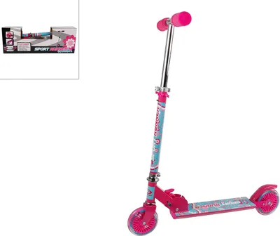 Immagine prodotto di Kids Globe Street Rider Aluscooter Roller City Roller rosa mit Blumen klappbar
