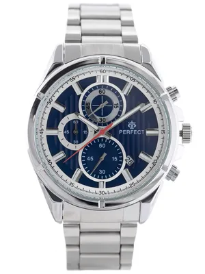 Imagen del producto de Reloj de hombre Perfect Chronograph, movimiento de cuarzo, modelo Perfect-PF00274