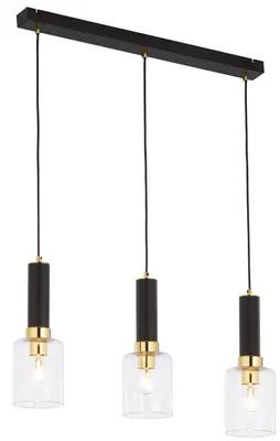 Productafbeelding van Hanglamp TULUZA, zwart-goud, 3xE27x40W, metaal, afmetingen: 80x70x12cm, IP20, merk: Jupiter