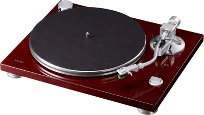 Produktbild von TEAC TN-3B, Audio-Plattenspieler mit Riemenantrieb, Manuell, Kirsche (Frucht), Aluminium, 33 1/3,45 RPM, DC-Motor