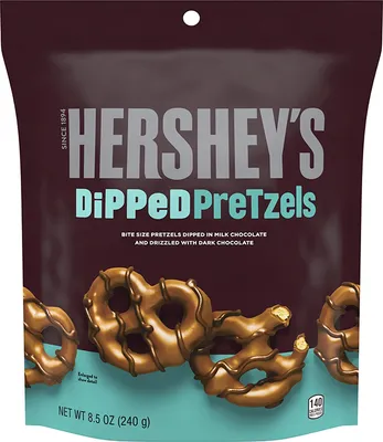 Produktbild von Hershey's Dipped Pretzels Milk Chocolate (6 x 240g)