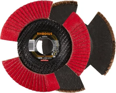 Image de Rhodius 210645 VISION SPEED Flap disc Diameter 125 mm Bore diameter 22.23 mm Stainless steel 1 pc(s)