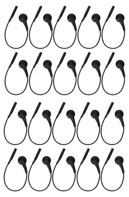 Produktbild von 20 Stück Elektrodendraht, Knopftyp, kurzer Kupferfolien-Leitungsadapter für Zehner-Maschine, 14,9 cm Länge