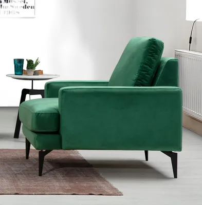 Obrázek produktu pro Hanah Home, Papira- ARE1709, zelená, bistro židle, rám: Dřevo buk / dřevotříska