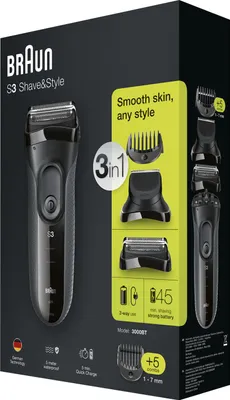 Produktbild von Braun Series 3 Shave&Style 3000BT Elektrorasierer für Herren