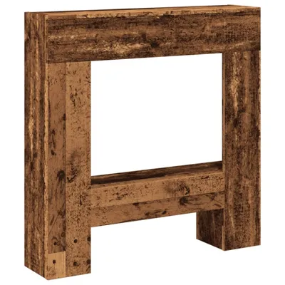 Produktbild von vidaXL Kaminumrandung Altholz-Optik 81x18x82 cm Holzwerkstoff