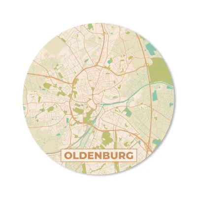 Produktbild von MuchoWow® Mauspad Mousepad Karte - Oldenburg - Jahrgang - Karte 40x40 cm - Mousepads - Maus Mat - Pad - Mausunterlage - Schreibtisch Accessoires