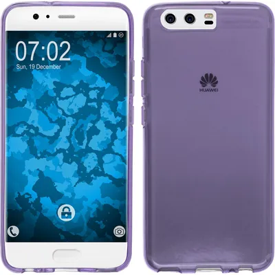 Produktbild von PhoneNatic Case kompatibel mit Huawei P10 Plus - lila Silikon Hülle transparent Cover