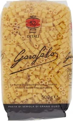 Produktbild von 16x Garofalo Pasta di Gragnano IGP Ditali N° 52 Hartweizengrieß Pasta 100% Neapolitanische Pasta Kurze Pasta Packung mit 500g