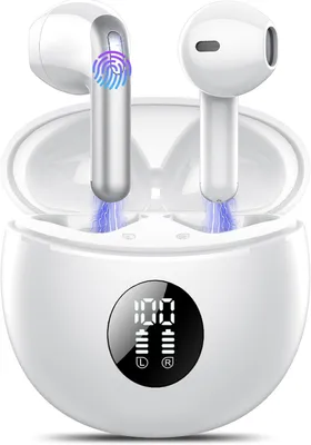 Produktbild von In Ear Kopfhörer Kabellos Bluetooth 5.4 Kopfhörer mit 4 Mic, Kabellose Kopfhörer 50 Std ENC Noise Cancelling Earbuds Tiefer Bass, IP7 Wasserdicht