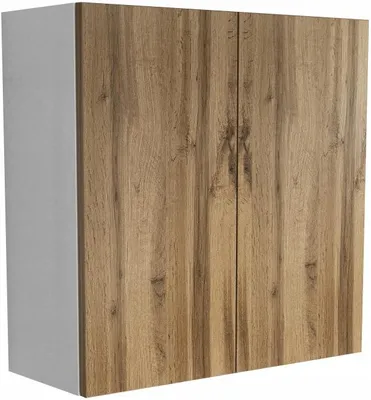 Zdjęcie produktu dla wisząca szafka łazienkowa do łazienki 60 biały dąb wotan 60 x 60 cm