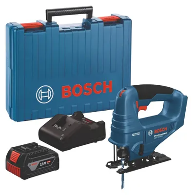 Produktbild von BOSCH PROFESSIONAL Akku-Stichsäge – GST 18V-95 B – 18 V – 20 mm – mit GBA 18V 4,0Ah Akku + Ladegerät