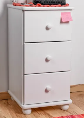 Produktbild von Kommode Kiefer massiv Vollholz Weiß Junco 150 –  78 x 40 x 42 cm (H x B x T)