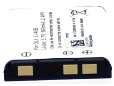 Produktbild von Akku für Rollei Powerflex 800 Li-Ion 3,7 Volt 650 mAh schwarz.