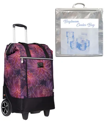 Produktbild von Einkaufstrolley große Räder Damen Punta Big Wheel Einkaufsroller Shopper Shopping Trolley Trolly 10303-3031 Purple Lila Violett + Thermo Tasche