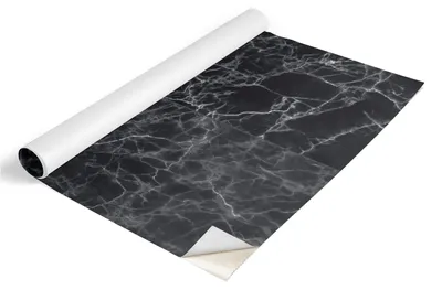 Obrázok produktu pre Fólia na nábytok Tulup – samolepiaca fólia na nábytok – samolepiaca fólia 65 x 130 cm – fólia na skriňu – fólia na nábytok – fólia do kuchyne – vodovzdorná – umývateľná – samolepiaca – bez vzduchových bublín – tmavý mramor