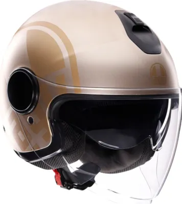Image de Casque jet AGV Eteres Sirolo, blanc/or, XS (53/54)