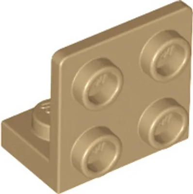 Immagine prodotto di Angolo LEGO: 25 staffe 1x2/2x2, 90°, beige scuro