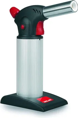Produktbild von Professionelle Küchenfackel schwarz-silber-rot 5x5x10cm