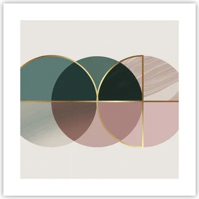 Produktbild von Poster - Poster ohne Rahmen - Abstraktion Räder Minimalismus - 40x40 cm - Wand Bild - Wanddeko - Wandbilder - Kunstposter - Wandposter - Bilder - Kunstdruck - Wanddekoration - P2XAC40x40-4399