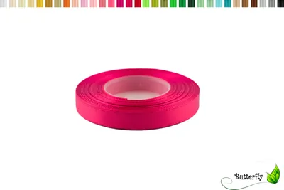 Produktbild von Satinband 12mm x 32m Rolle, Farbe:051 fuchsia