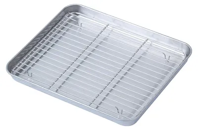 Produktbild von Multifunktionale Edelstahl-Grillplatte mit Kühlrost
