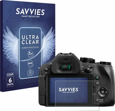 Produktbild von 6x Für Panasonic Lumix DMC-FZ300 Schutzfolie Savvies Displayschutz Display Schutz Folie Klar Transparent