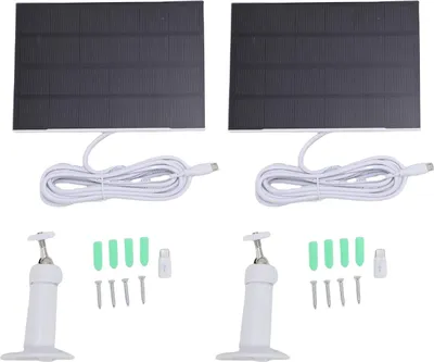 Obrázok produktu pre 8 W solárne moduly, vhodné pre Blink Outdoor 4 bezpečnostnú kameru, nabíjačka Micro USB typu C, 360° nastaviteľný držiak, vodotesnosť IP65