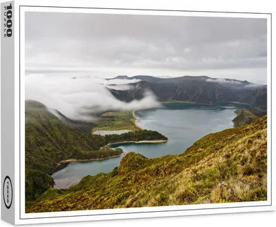 Produktbild von raxxa Premium-Puzzle "Vulkankrater mit Wolken", 1000 Teile