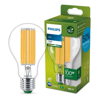 Obrázek produktu pro Philips Žárovka, 7,3 W, 100 W, E27, 1535 lm, 50000 h, Bílá