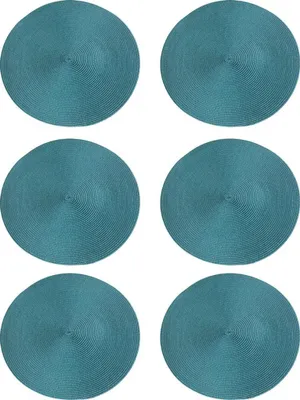 Produktbild von Platzsets Runde-Form Crossweave Woven Tischset Set von 6 (Rund),Farbe:Grn