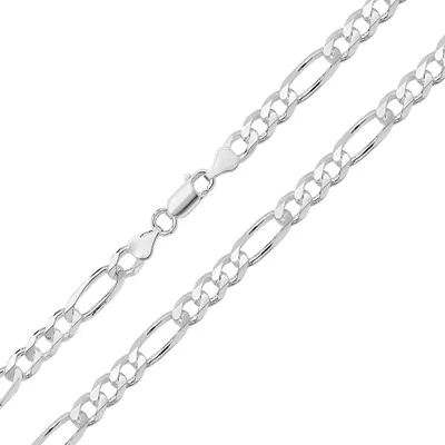 Produktbild von 925 Sterling Silber Herren/Damen - Figaro Kette - 51cm*7mm; TRS16686L20