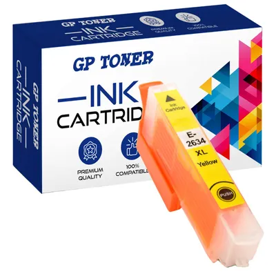 Zdjęcie produktu dla Tusze do Epson 26XL XP510 XP520 XP610 XP615 XP800 XP820 Żółty