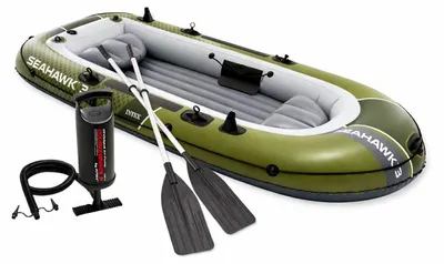 Produktbild von Intex Schlauchboot Sport Seahawk 3 Set Paddel Pumpe 3 Personen 295cm x 137cm x 43cm 66333NP