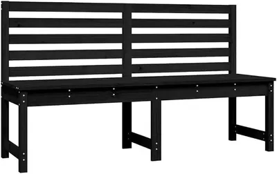 Imagen del producto de Banco de jardín de 157,5 cm, fabricado en madera maciza de pino, color , para uso en exteriores