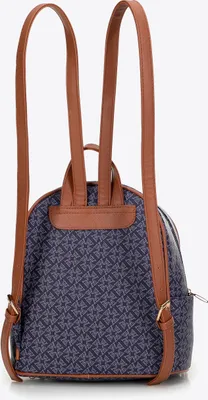 Image de Sac à dos pour femme Wittchen en similicuir avec pompon, bleu marine