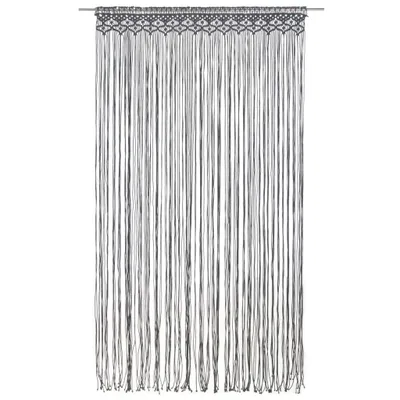 Produktbild von "WINTER SALE" Makramee Vorhang Anthrazit 140x240 cm Baumwolle - Gardinen & Vorhänge NEU3466032
