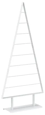 Image de Arbre de Noël en métal vidaXL KUOPIO, 180 cm, acier, blanc