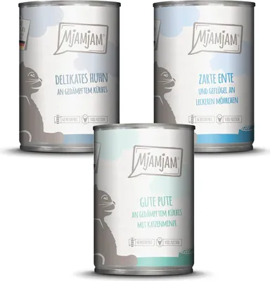 Produktbild von MjAMjAM - leckere Mahlzeiten Mixpaket II für deine Katze 6 x 400 g