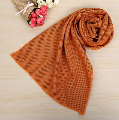Produktbild von Kühlendes Sporthandtuch Fitness Abkühlung Handtuch Kühlhandtuch Kühltuch Cooling Towel Sport Fitness Sporthandtücher Orange