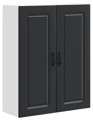 Produktbild von vidaXL Geschirrspülerfront Kalmar Schwarz 80 x 31 x 100 cm