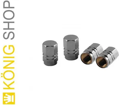 Image de Sport-Cap Hexagonal, Jeu de 4 bouchons de valve - Aluminium