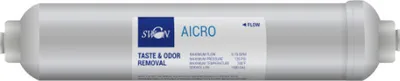 Obrázok produktu pre Vodný filter Swan s aktívnym uhlím 10 palcov pre reverznú osmózu, filtračný systém, chladničkový filter (externý), 1/4" palca (6,35 mm) AICRO